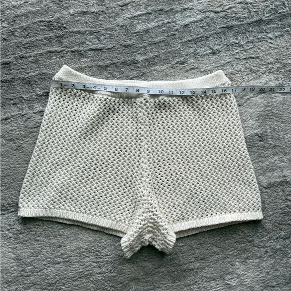 Aerie Knit Crochet Boho High Waist Shorts | XL - Picture 4 of 6